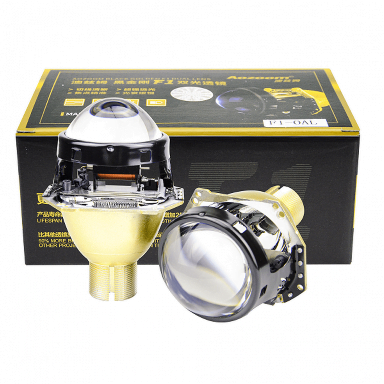 Aozoom F1 Blue Hella5 3Inch Bifocal Lossy BiXenon Projector Lens